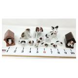 Miniature Dog & Dog Houses Figurines