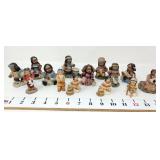 (14) Miniature Native American Children Figurines
