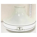 Antique Schoolhouse Art Deco Milk Glass Pendant