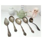 Silverplate Serving Spoons & Decor