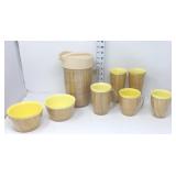 Raffia Ware Pitcher, Glasses, Mugs & Bowls