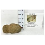 Native American Artifact - Axe Head - 3/4 Groove