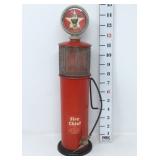 Antique Fire Chief Metal Gas Pump w/Clock &