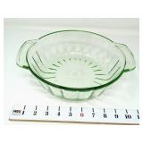 Vintage Green Glass 2 Quart Casserole Dish