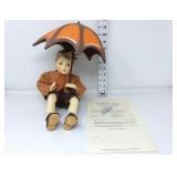 Goebel Hummel "Umbrella Boy" Porcelain/Cloth Doll