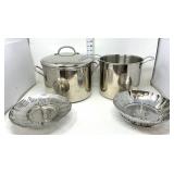 (2) Stock Pots - Faberware & Living Quarters &