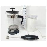 Krups Coffee Grinder, Ikea French Press & Wisk