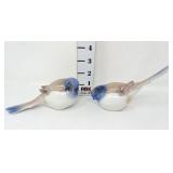 (2) Bing & Grondahl "Titmouse" Figurines 1633 &