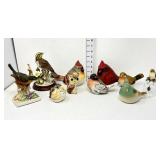 (10) Ceramic & Resin Bird Figurines