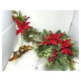 Holiday Poinsettia Spray & Decor