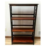 Wooden/Metal Bookshelf