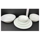 White Corelle Dishes (4 Place Setting)