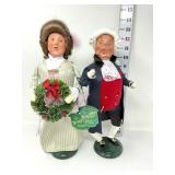 (2) Byers Choice Carolers -A Christmas Carol