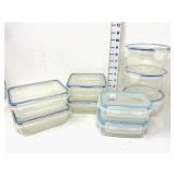 (9) Food Storage Containers w/locking Lids
