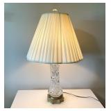 Table Lamp w/Clear Glass/Metal Base