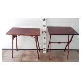 (2) Wooden Folding Tables (I cannot get one of