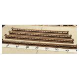 (4) 4ft Wooden Plate Rails