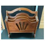 Solid Wood Magazine Rack