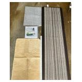 (2) Bath Mats, (1) Runner 22"x72" , (1) Rug pad
