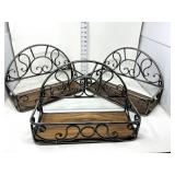 (3) Wall Mounted Shelves
