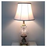 Brass & Crystal Table Lamp