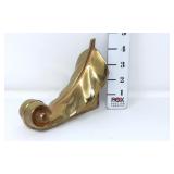 (1) Brass Leaf Book End
