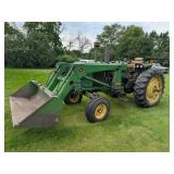 John Deere 3020 Tractor w/148 Loader, Wide Front,