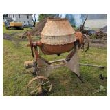Cement Mixer on steel wheels