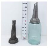 Vtg. Master Mfg Co. Oil Spout & Unmarked Spout on