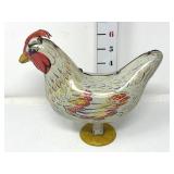Vintage Wyandotte Egg Laying Hen Tin Litho Toy