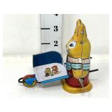 1950's J. Chein Tin Litho Easter Bunny & Cart