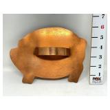 Large Copper Pig Cookie Cutter