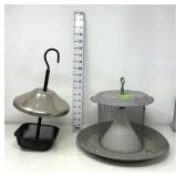 (2) Metal Bird Feeders