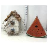 (2) Wooden Bird Houses