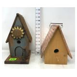 (2) Wooden Bird Houses
