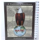 Vtg Style Case Metal Sign w/Eagle - Reproduction