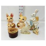 Vintage Easter Rabbit Figures