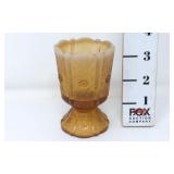 Fenton Amber Opalescent Footed Toothpick Holder