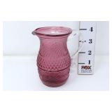 Pilgrim Cranberry Glass Creamer