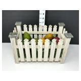 Decorative Fence with Colored Eggs