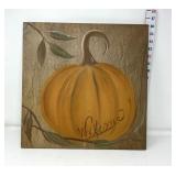 Welcome Pumpkin Porcelain Tile - Made in Italy