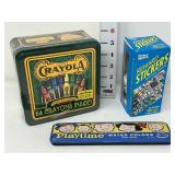 Vintage Crayons, Paints and Stickers
