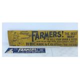 (2) H.H. Carr & Co Shipping Signs
