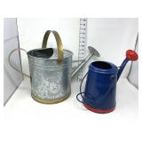 (2) Metal Watering Cans