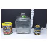 Vintage Planters Embossed Store Display Jar &