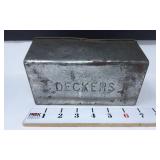 Vintage Deckers Tin