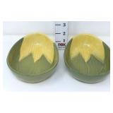 (2) Shawnee Oval Corn King Serving Bowls - #94