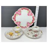 Bavarian Platter & (2) Tea Luncheon Plates & Cups