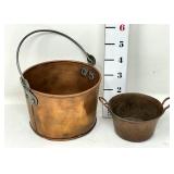 (2) Copper Buckets