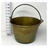 Antique E. Miller & Co. Spun Brass Bucket